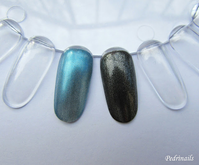 Swatches Kinetics SolarGel Thrilling, Kinetics SolarGel Fallen Angel - photo © Pedrìnails