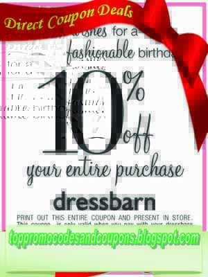 dress barn coupons in store 2021