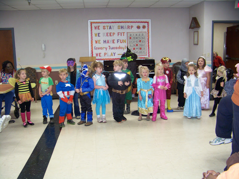 The Ferrell Boys and Me . . . Halloween + K4 Class + Nursing Home