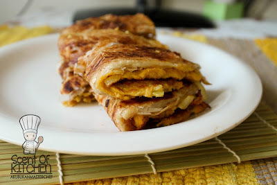 Aku Bukan Masterchef: Resepi 129 : Pratha ala Murtabak berLipat