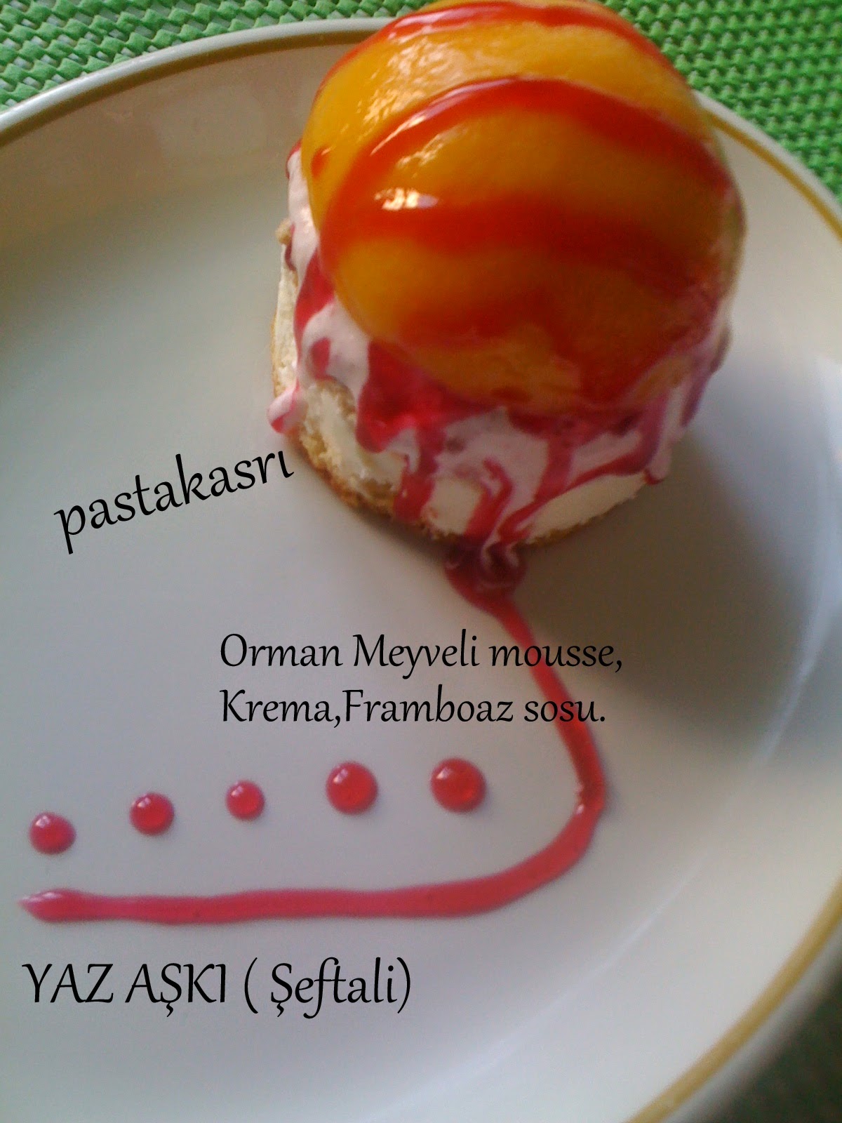 YAZ AŞKI (Şeftali) PASTA KASRI..SOSYAL GURME