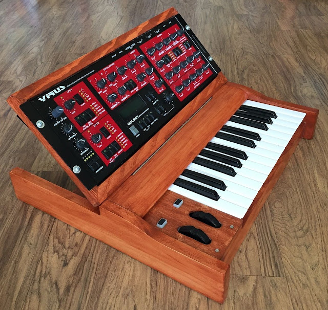 MATRIXSYNTH Custom Wood Rack Synth Walnut Keyboard Enclosures
