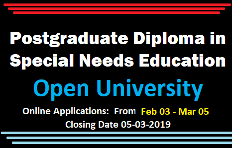 Postgraduate Diploma in Special Needs Education