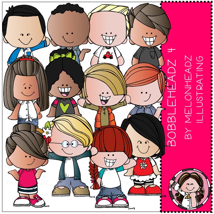 Bobbleheadz clip art Set 4