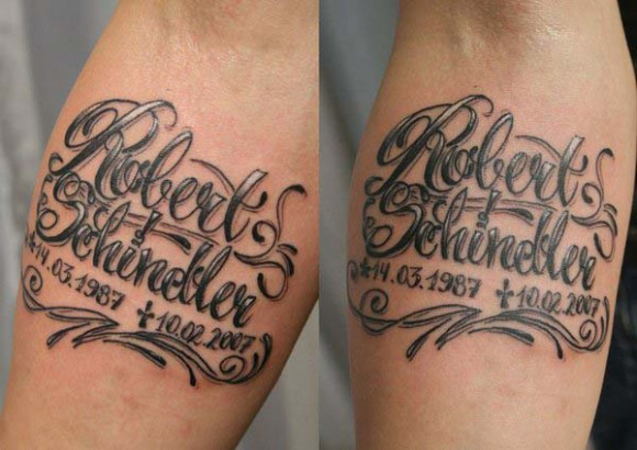 tattoo designs writing names Breath brust slodive dotted tatoos