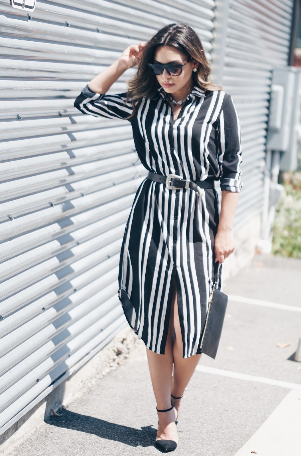 How to Wear A Shirt Dress The Style Brunch
