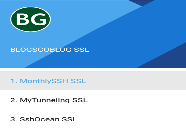 Aplikasi Pembuat Akun SSH SSL/TLS (Blogsgoblog Ssl Apk) Terbaru