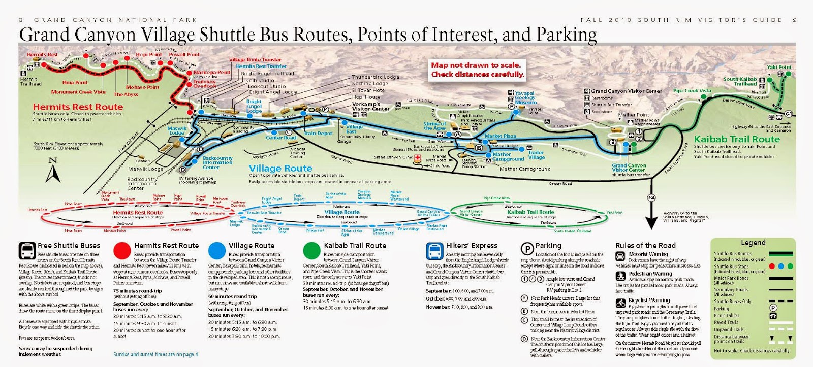 Grand Canyon South Rim Village - Grand%2BCanyon%2BVillage%2BShuttle%2BBus%2BRoutes%2C%2BPoints%2Bof%2BInterest