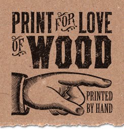 print for love of wood letterpress