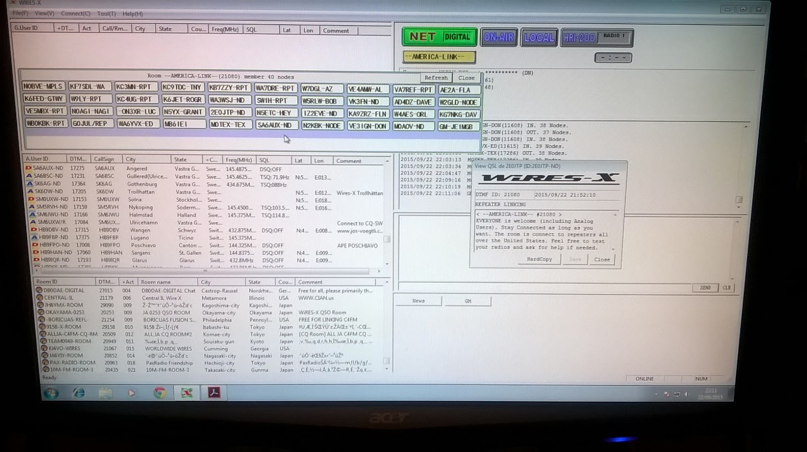 2E0JTP WiRES X Node software up and running