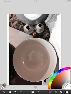 Step 1: Tasse, Spritzkappe, Farbe