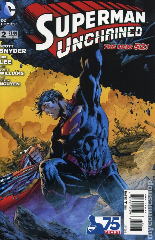SUPERMAN UNCHAINED #2 NEW 52 JIM LEE