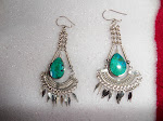 EARRING STERLING SILVER WITH TURQUOISE STONE