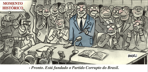 Resultado de imagem para charge varrição de corruptos
