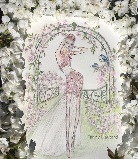 Collection fleur @ Les mariées de FANNY LIAUTARD FANNY LIAUTARD dessin collection robe de mariée