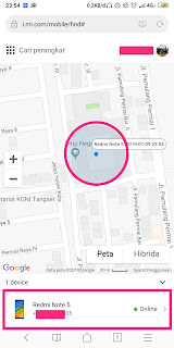 cara melacak dan mengunci ponsel xiaomi yang hilang