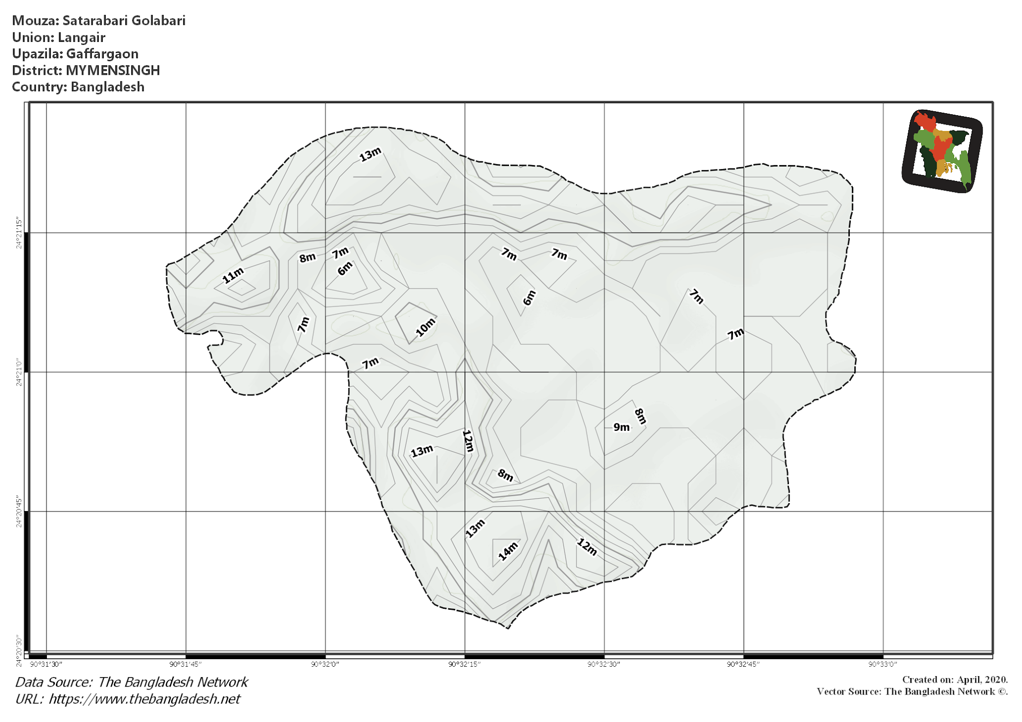 Map of Satarabari Golabari Mouza of Gaffargaon Upazila, MYMENSINGH Map of Satarabari Golabari Mouza of Gaffargaon Upazila, MYMENSINGH, Bangladesh.