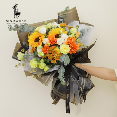 Kertas Buket Bunga / Flower Bouquet Wrapping Paper (Seri HX-030)