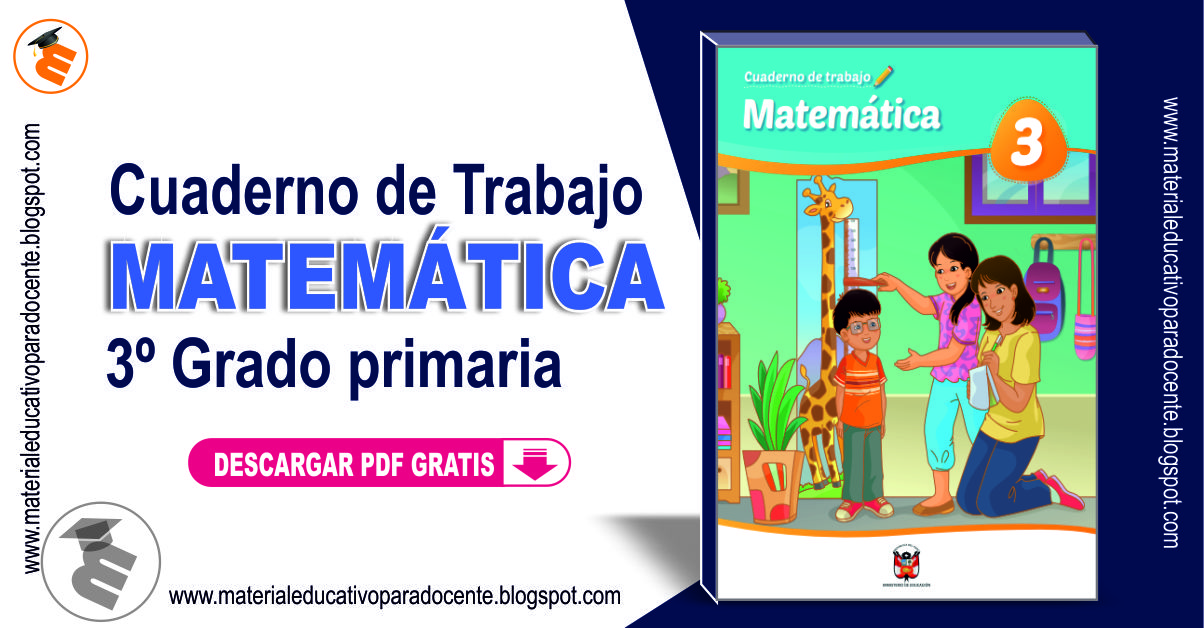 Material Educativo Cuaderno De Trabajo Matemática 3er Grado Primaria