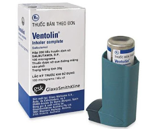 Thuốc xịt Ventolin inhaler 100 mcg