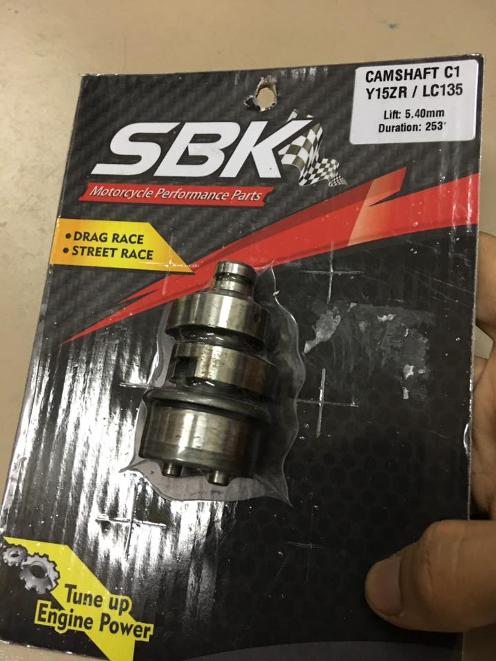 58K RACING CAMSHAFT C1 YAMAHA Y15ZR / LC135 / R15 / MSLAZ / CRYPTON X