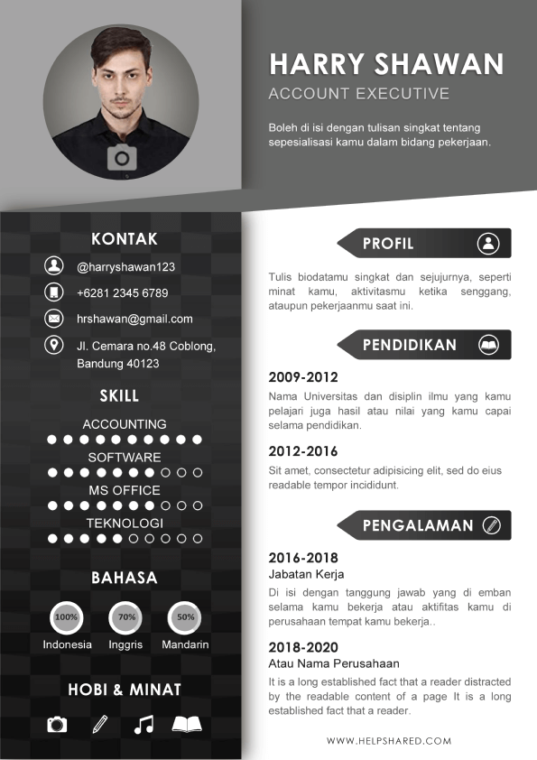contoh-cv-lamaran-kerja-keren-2-curriculum-vitae Contoh CV Lamaran Kerja Keren 2 Curriculum Vitae