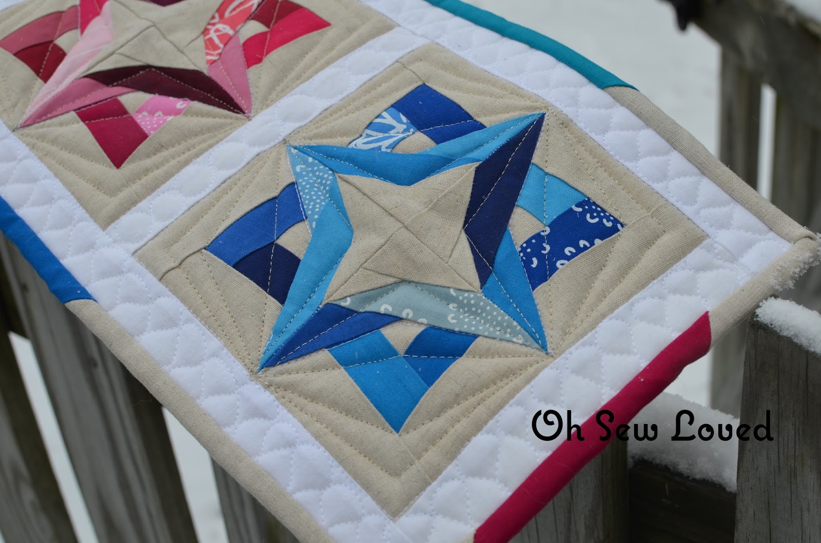 Oh Sew Loved Skinny Mini Quilt Swap Quilt!