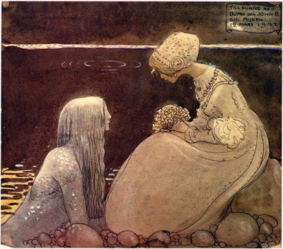 Agnete incontra il re del mare, di John Bauer