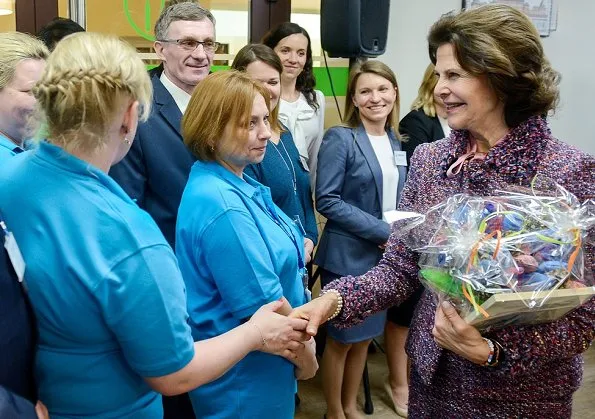 Queen Silvia delivered 'The Queen Silvia Nursing Award' with a ceremony held at the Swedish Embassy in Warsaw, Poland