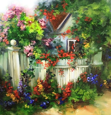 Nancy Medina e Suas Paisagens com Flores