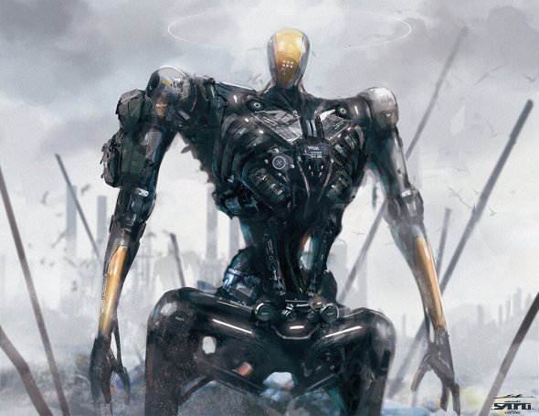 Robôs e seres cibernéticos nas ilustrações de ficção científica de Takayuki Satou Takayuki Satou esuthio artstation arte ilustrações ficção científica fantasia sombria cyber robôs