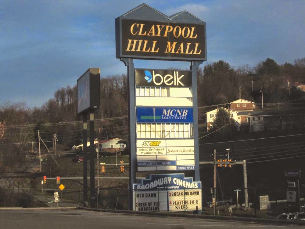 Sky City Retail History Claypool Hill Mall Cedar Bluff, VA