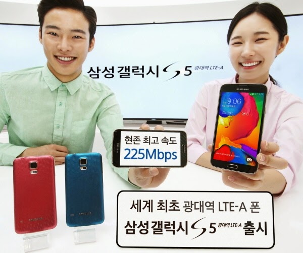 Samsung mengumumkan Galaxy S5 LTE-A terbaru  di  Korea Selatan
