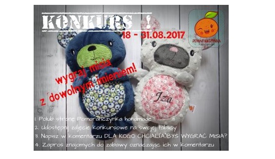WYGRAJ PERSONALIZOWANEGO MISIA z własnym imieniem Konkurs