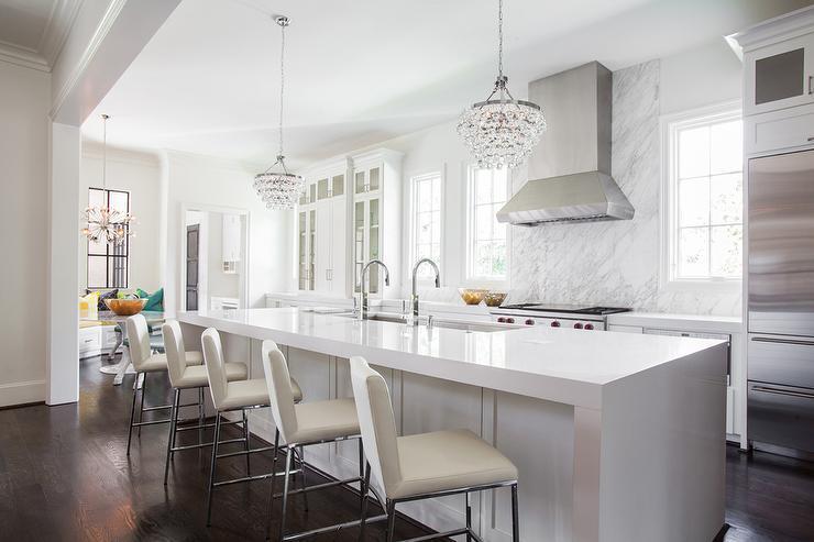 Elegant White Kitchen Design Home Interior Exterior Decor