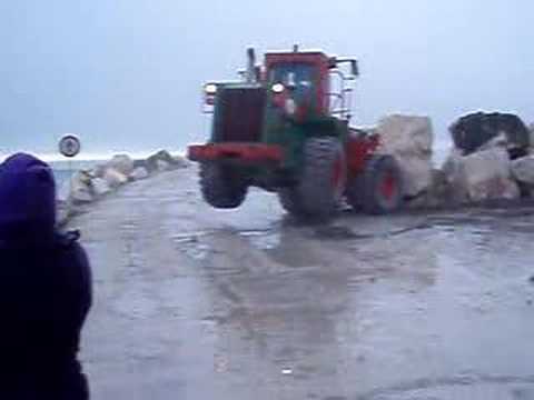 Tractor: Crazy Tractor Driver in Figueira da Foz by Tank