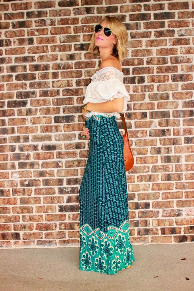 Belle de Couture: Turquoise Boho Skirt + Shop Saule!