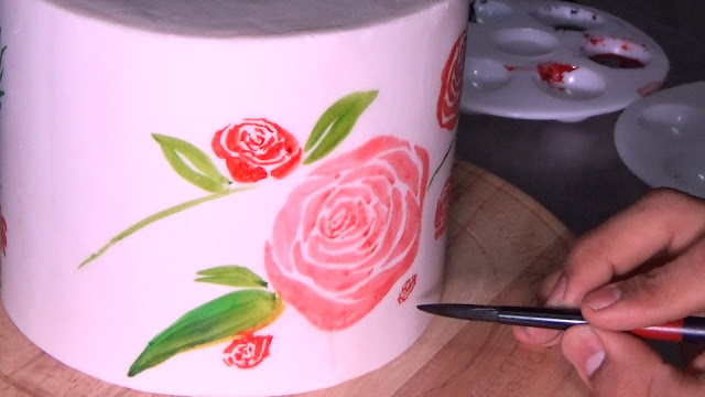 Pastel pintado a mano pastel pintado a mano decoración de pasteles