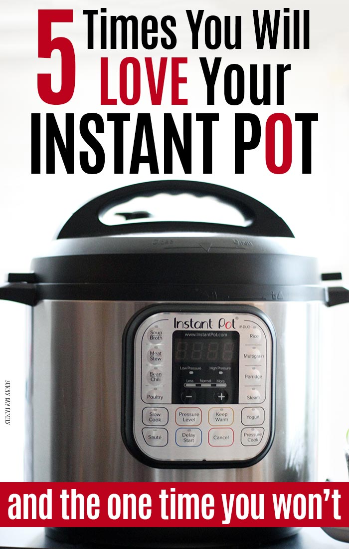Thinking about an Instant Pot? Find out why busy moms need a pressure cooker with these Instant Pot tips. Learn how the Instant Pot makes easy dinners, make ahead meal prep, and more with this Instant Pot guide. Also why the Instant Pot is better than a Crock Pot! Plus the one thing all new Instant Pot owners need to be ready for. #instantpot #pressurecooker #ipcooking #pressurecooking