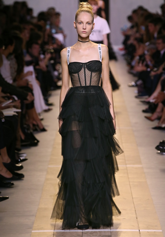 dior chiffon dress