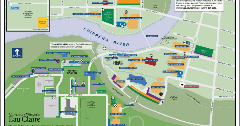 Uw Eau Claire Campus Map - World Of Light Map