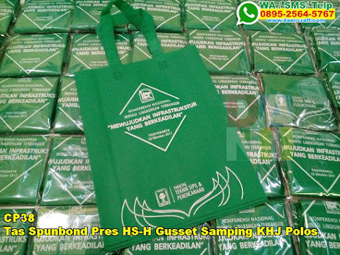 Harga Tas Spunbond Pres HS-H Gusset Samping KHJ Polos Harga Tas Spunbond Pres HS-H Gusset Samping KHJ Polos