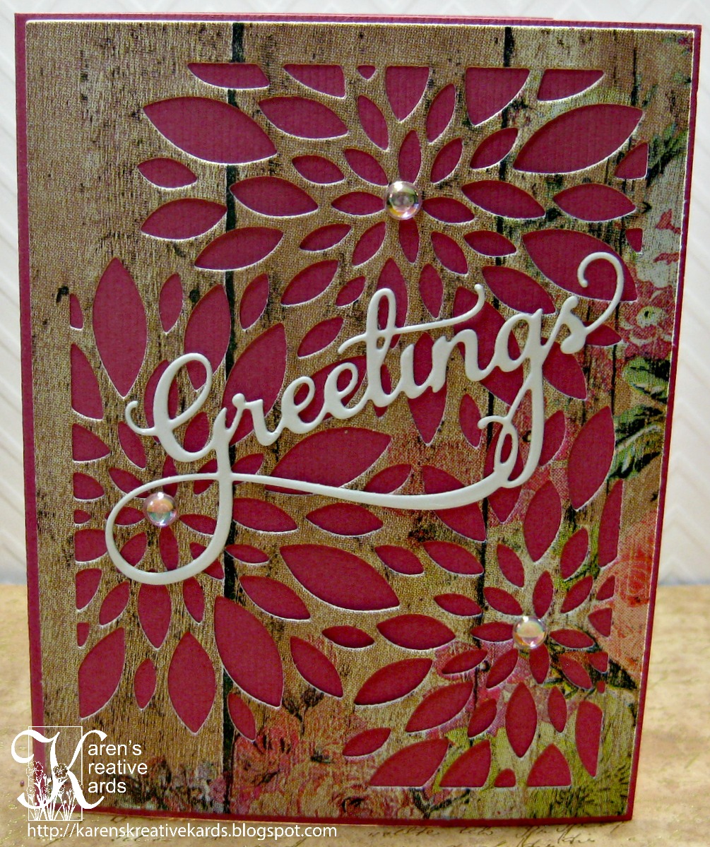 Karen's Kreative Kards More Napkin Cards Using the Minc Mini