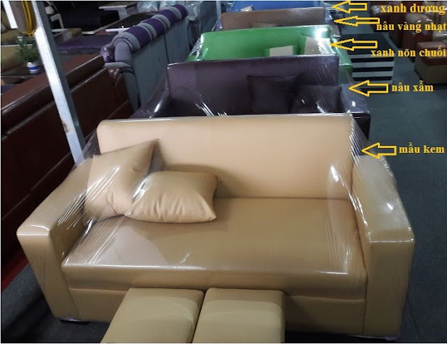 Hình ảnh những mẫu ghế sofa văng mini giá rẻ Hà Nội với đầy đủ màu sắc cho bạn thỏa thích lựa chọn