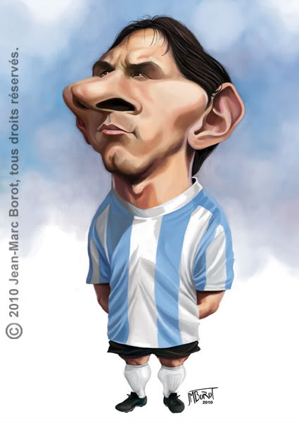 11 EAGLE: Lionel Messi fun cartoon