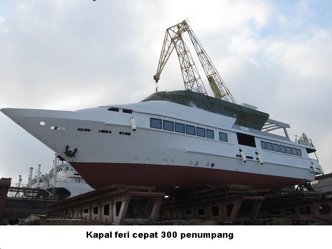 Kapal feri cepat 300 penumpang mesin dalam 2x1250PK www.dunia-alattransport.blogspot.com