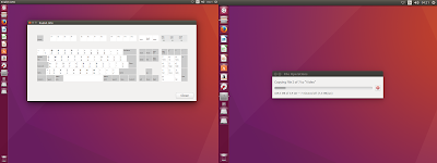 layar ubuntu terliha menjadi dua