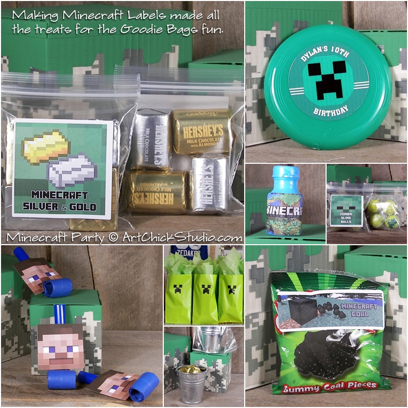 Minecraft Birthday Party Art Chick Studio