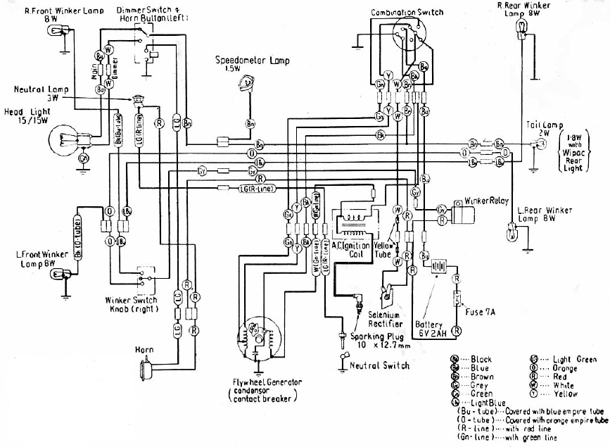 Electrical diagram of honda motorcycle #2