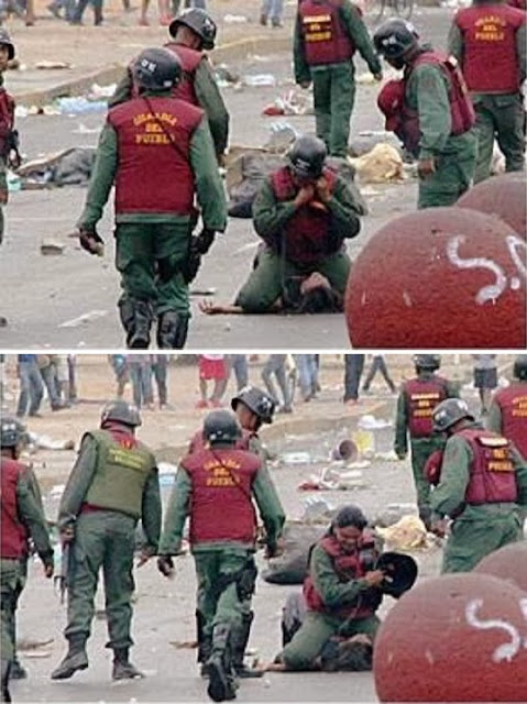 cobarde agresión contr manifestante venezolana; COBARDE, COBARDE, COBARDE...jpg